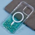 iPhone 16 Pro Max Sparkle Glow MagSafe Cover - grøn