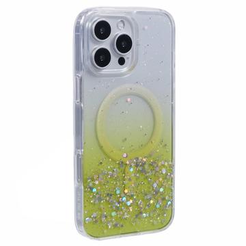 iPhone 16 Pro Max Sparkle Glow MagSafe Cover - gul