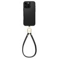 iPhone 16 Pro Max Spigen Cyrill Kajuk Classic Charm Mag-etui med rem - Sort