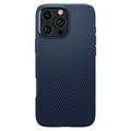 iPhone 16 Pro Max Spigen Liquid Air TPU Cover - Navy Blå