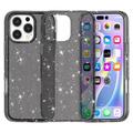 iPhone 16 Pro Max Stylish Glitter Series Hybrid Cover - Sort