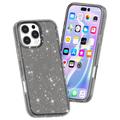 iPhone 16 Pro Max Stylish Glitter Series Hybrid Cover - Sort