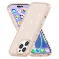 iPhone 16 Pro Max Stylish Glitter Series Hybrid Cover - Guld