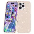 iPhone 16 Pro Max Stylish Glitter Series Hybrid Cover - Guld