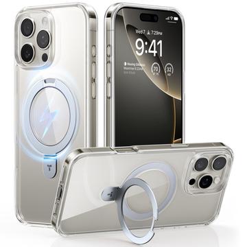 iPhone 16 Pro Max Torras Guardian Ostand MagSafe Cover - Gennemsigtig