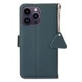 iPhone 16 Pro Max Læderpung med RFID - Grøn