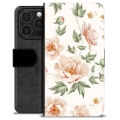 iPhone 16 Pro Premium Flip Cover med Pung - Floral