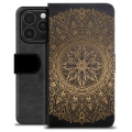 iPhone 16 Pro Premium Flip Cover med Pung - Mandala