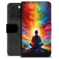 iPhone 16 Pro Premium Flip Cover med Pung - Meditation