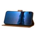 iPhone 16 Pro Premium Wallet-etui med rem - kulfiberstruktur - Kulstofkaffe