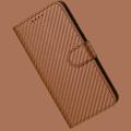 iPhone 16 Pro Premium Wallet-etui med rem - kulfiberstruktur - Kulstofkaffe