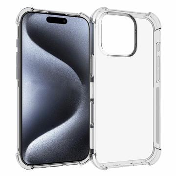 iPhone 16 Pro Stødsikkert TPU Cover - Gennemsigtig