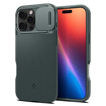 iPhone 16 Pro Spigen Optik Armor Mag Cover - Afgrund grøn