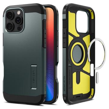 iPhone 16 Pro Spigen Tough Armor Mag Cover - Afgrund grøn