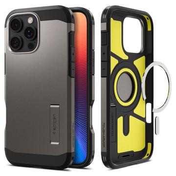 iPhone 16 Pro Spigen Tough Armor Mag Cover - Pistolmetal
