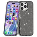 iPhone 16 Pro Stylish Glitter Series Hybrid Cover - Sort