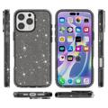 iPhone 16 Pro Stylish Glitter Series Hybrid Cover - Sort