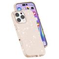 iPhone 16 Pro Stylish Glitter Series Hybrid Cover - Guld