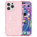 iPhone 16 Pro Stylish Glitter Series Hybrid Cover - Pink