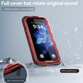 iPhone 16 Shellbox M Series IP68 vandtæt cover - dykkercover med MagSafe-kompatibilitet - rød