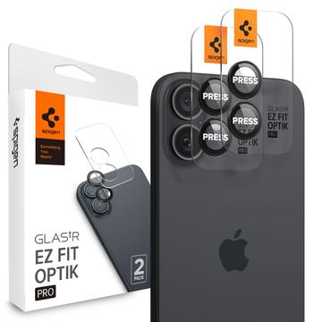 iPhone 16/16 Plus/17 Spigen Glas.tR Ez Fit Optik Pro Kamera Linse Hærdet Glas - Sort