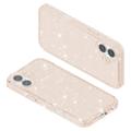 iPhone 16 Stylish Glitter Series Hybrid Cover - Guld