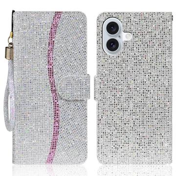 iPhone 16 Stilfuldt glitterpungetui