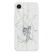 iPhone 16e Bagcover Reparation - kun glasset - Hvid