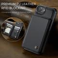 iPhone 16e Caseme C22-etui RFID-kortpung - Sort