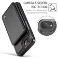 iPhone 16e Caseme C22-etui RFID-kortpung - Sort