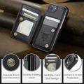 iPhone 16e Caseme C22-etui RFID-kortpung - Sort