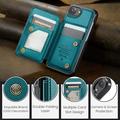 iPhone 16e Caseme C22-etui RFID-kortpung - grøn