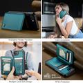 iPhone 16e Caseme C22-etui RFID-kortpung - grøn