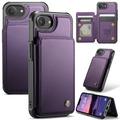 iPhone 16e/17e Caseme C22-etui RFID-kortpung - lilla