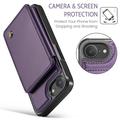 iPhone 16e/17e Caseme C22-etui RFID-kortpung - lilla