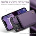 iPhone 16e/17e Caseme C22-etui RFID-kortpung - lilla