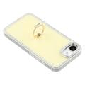 iPhone 16e CrystalGlow Hybrid Cover med Ringholder - Gul