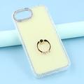iPhone 16e CrystalGlow Hybrid Cover med Ringholder - Gul