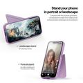 iPhone 16e Dux Ducis Rafi II Magnetisk cover med kickstand og kortholdere - Lilla