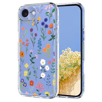 iPhone 16e TPU-cover med blomstermønster