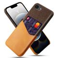 iPhone 16e KSQ Cover med Kortholder - Orange