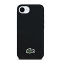 iPhone 16e Lacoste Iconic Petit Pique Woven Logo Cover - MagSafe-kompatibel - Sort