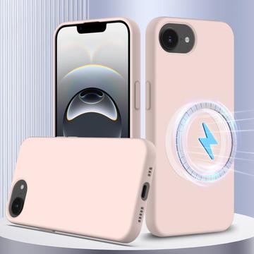 iPhone 16e Liquid Silikone Cover - MagSafe Kompatibel - Pink