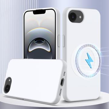 iPhone 16e Liquid Silikone Cover - MagSafe Kompatibel - Hvid