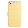 iPhone 16e Pung Etui med Prikket Mønster - Gul