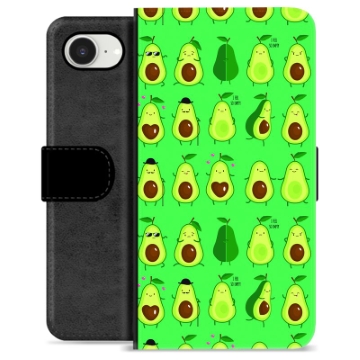 iPhone 16e Premium Flip Cover med Pung - Avocadomønster