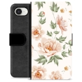 iPhone 16e Premium Flip Cover med Pung - Floral