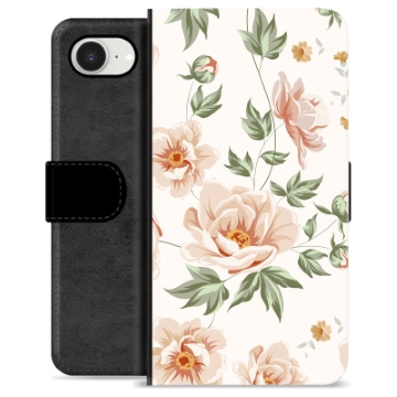 iPhone 16e Premium Flip Cover med Pung - Floral