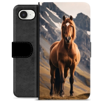 iPhone 16e Premium Flip Cover med Pung - Hest