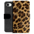iPhone 16e Premium Flip Cover med Pung - Leopard